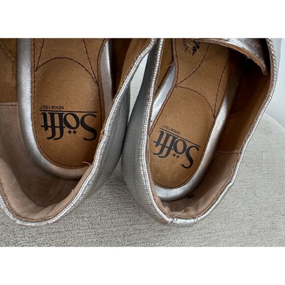 Sofft Salerno Silver Platform Loafer Lace Up Oxford NWOB 8 - Picture 8 of 12